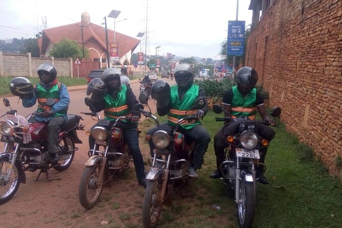 Kampala boda boda tours [motorbike tours]. - The African Village craft market and the ride home